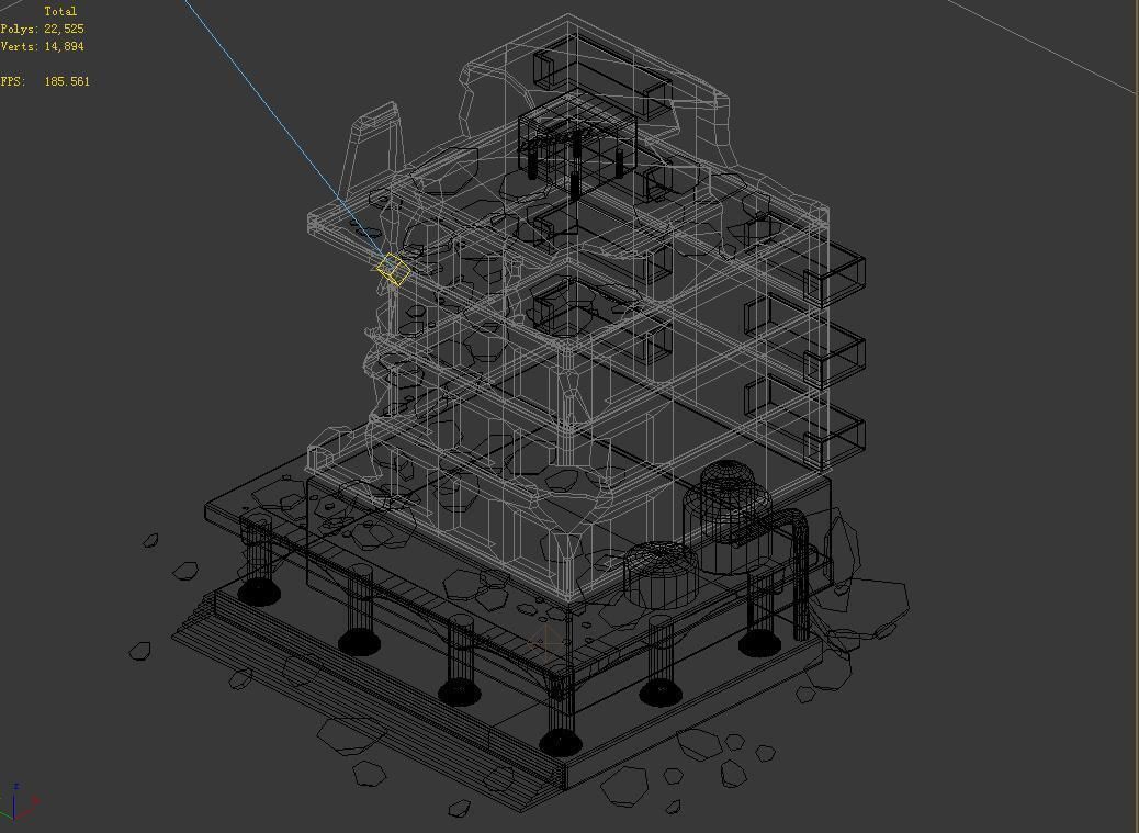 Different dimension - architecture - ruins 06 3D model_2