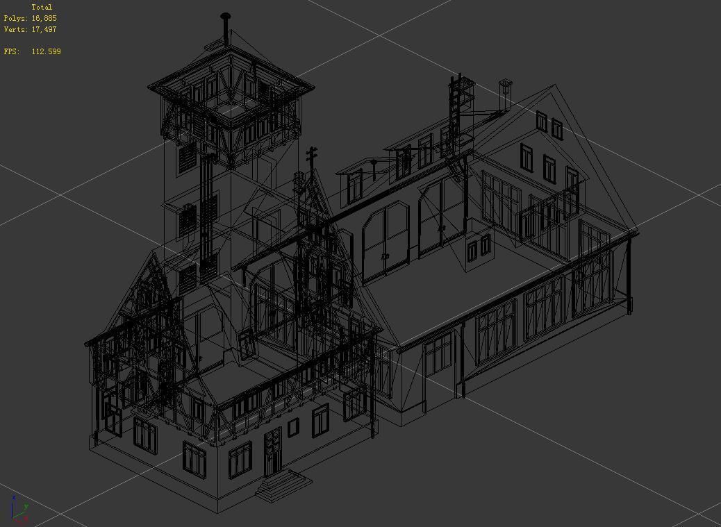 Heterogeneous - Architecture - Building 02 3D model_2