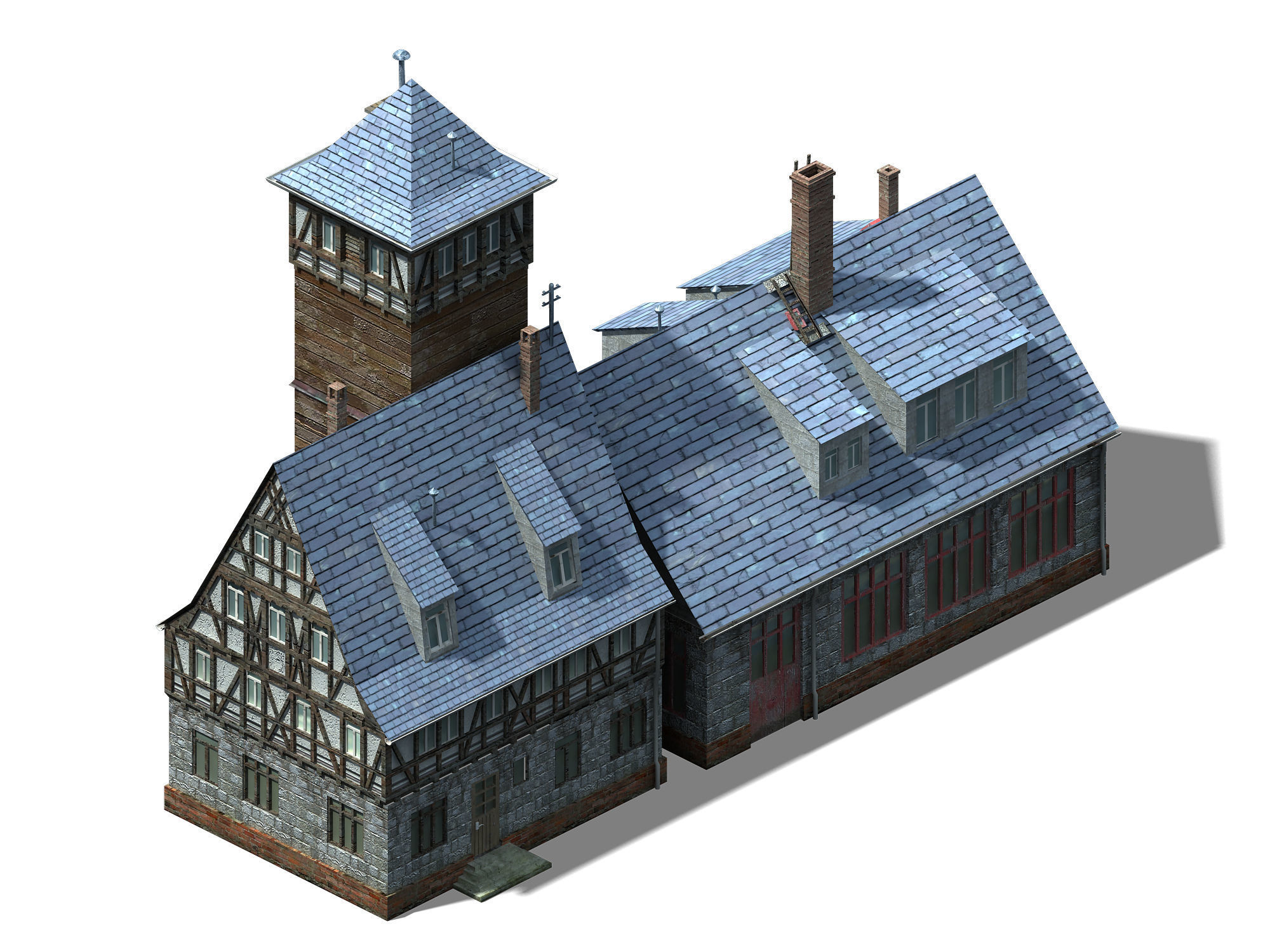 Heterogeneous - Architecture - Building 02 3D model_5