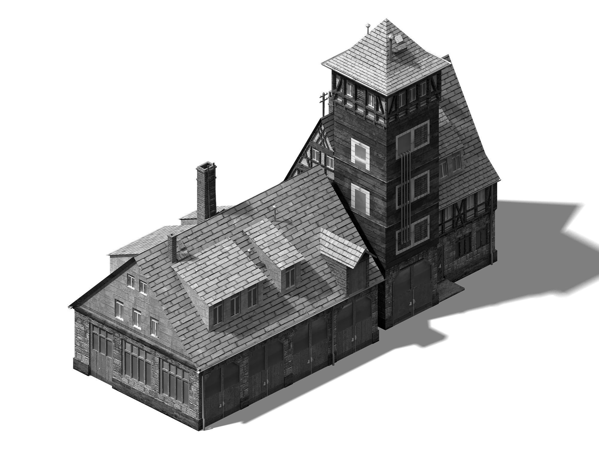 Heterogeneous - Architecture - Building 02 3D model_4