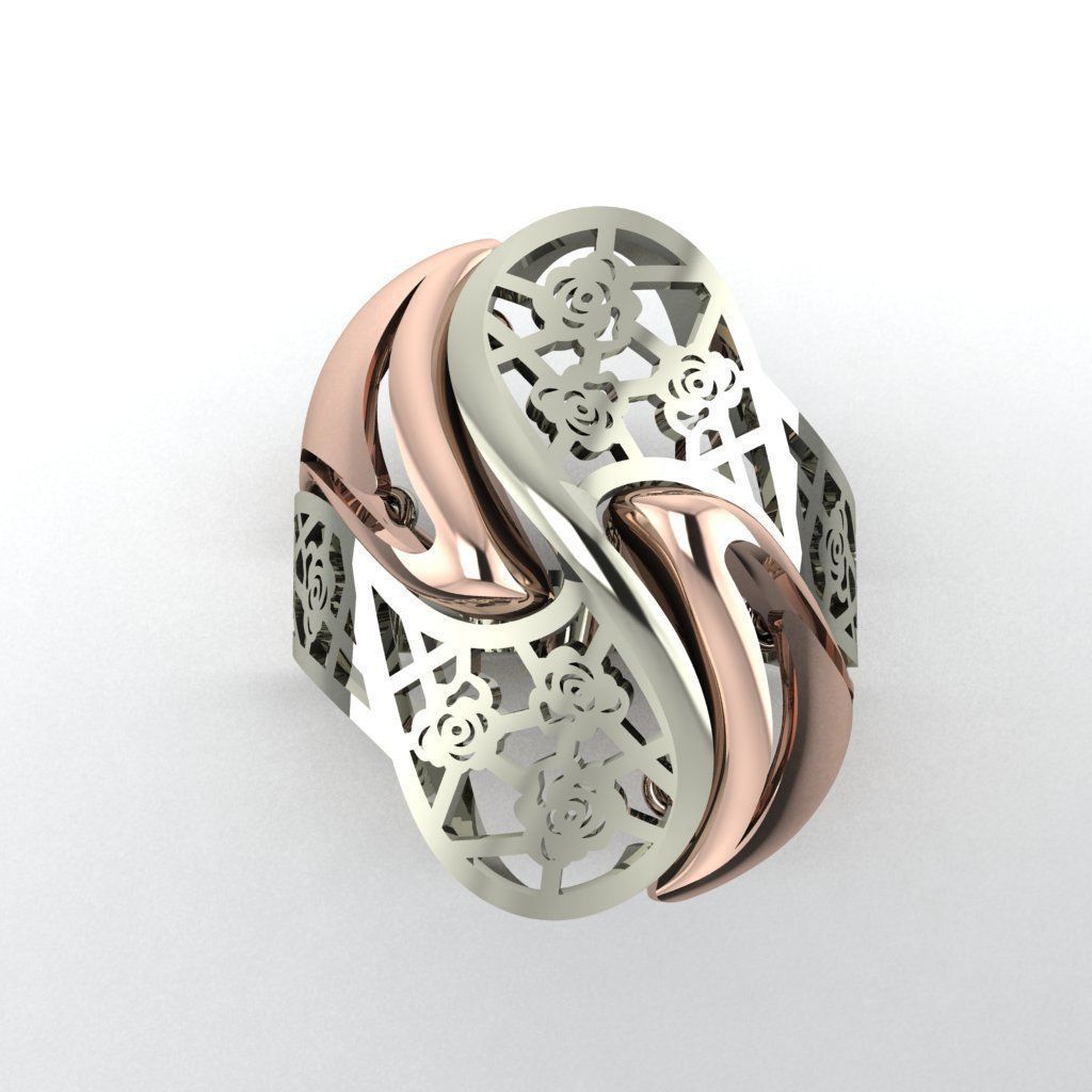 engagement ring 3D print model_3