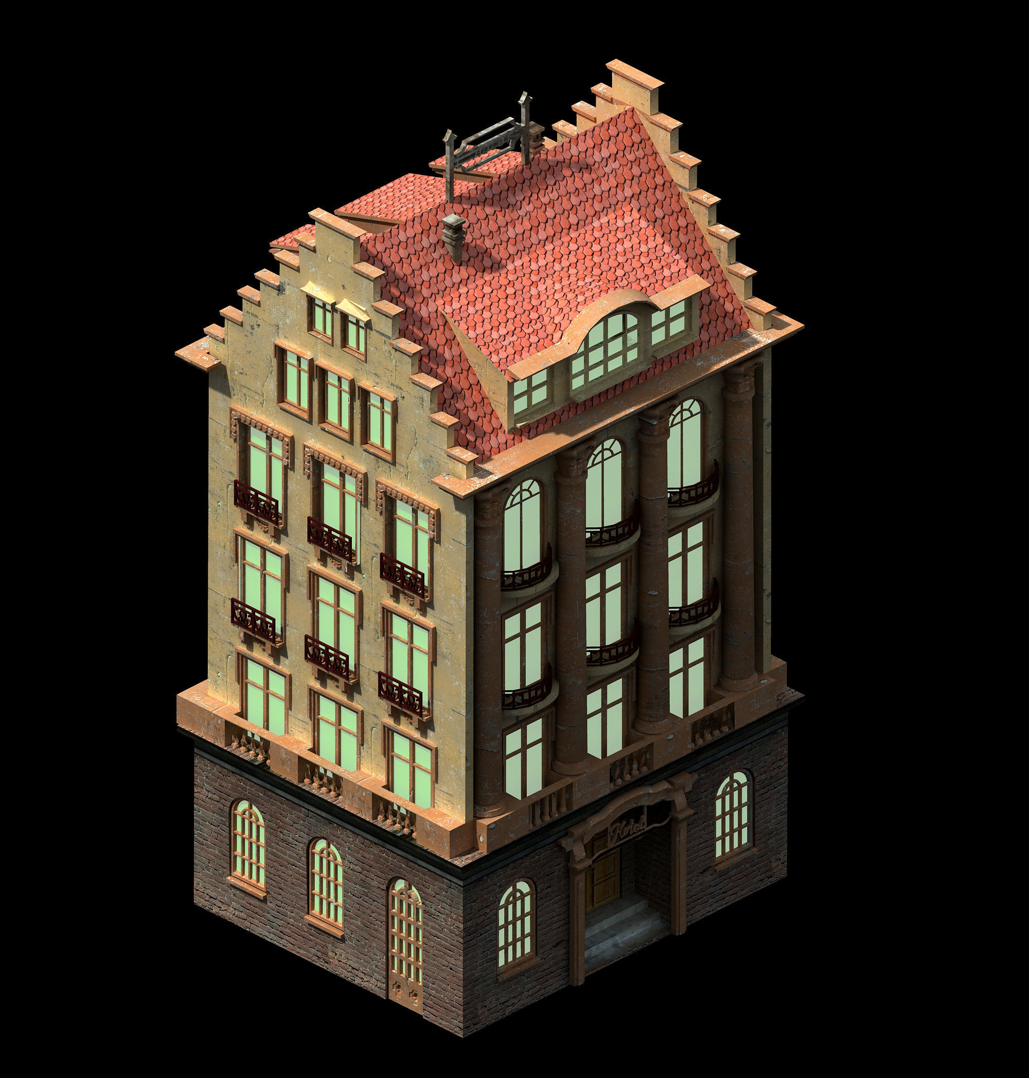 Heterogeneous - Architecture - Building 03 3D model_5