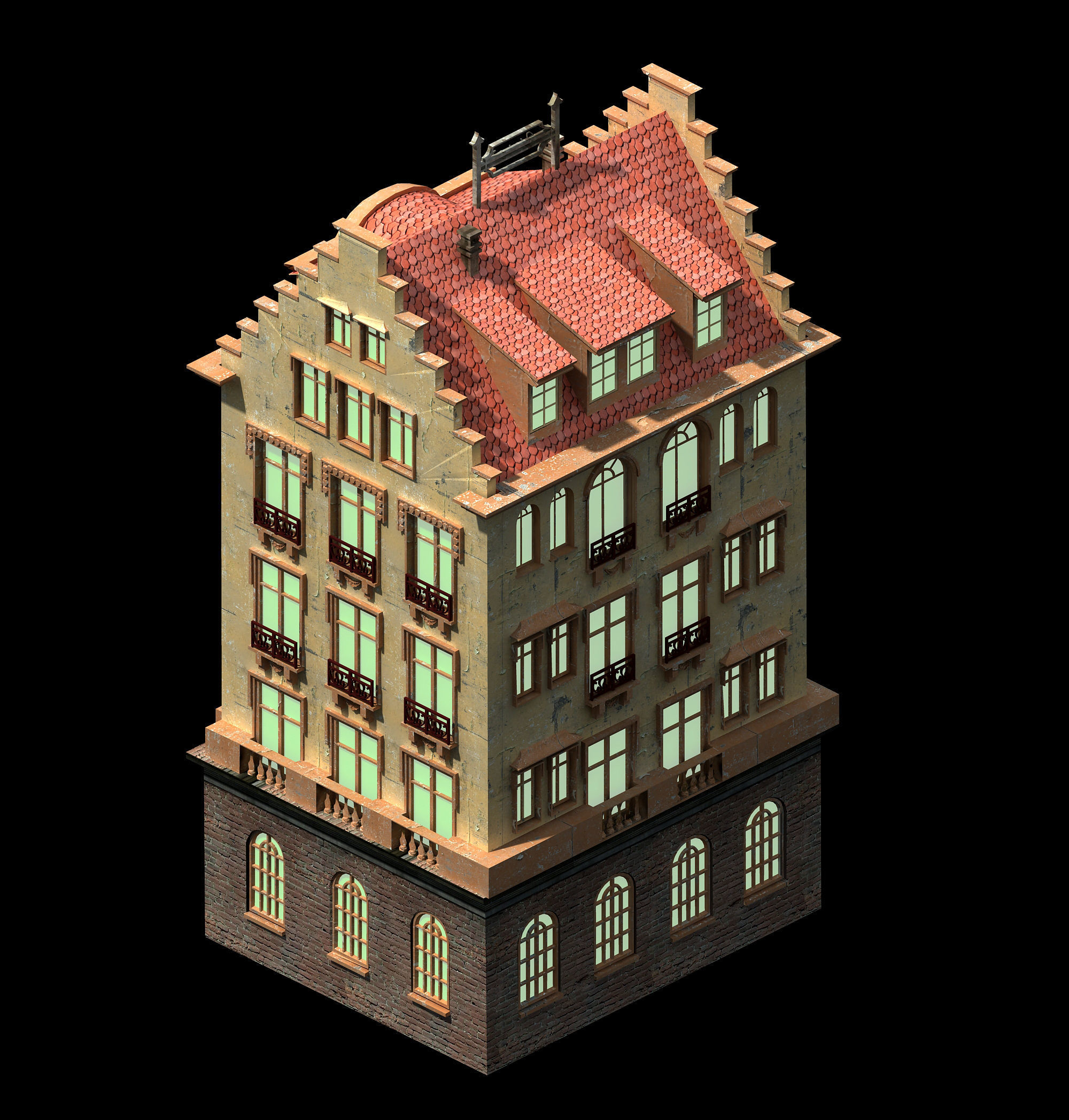 Heterogeneous - Architecture - Building 03 3D model_6