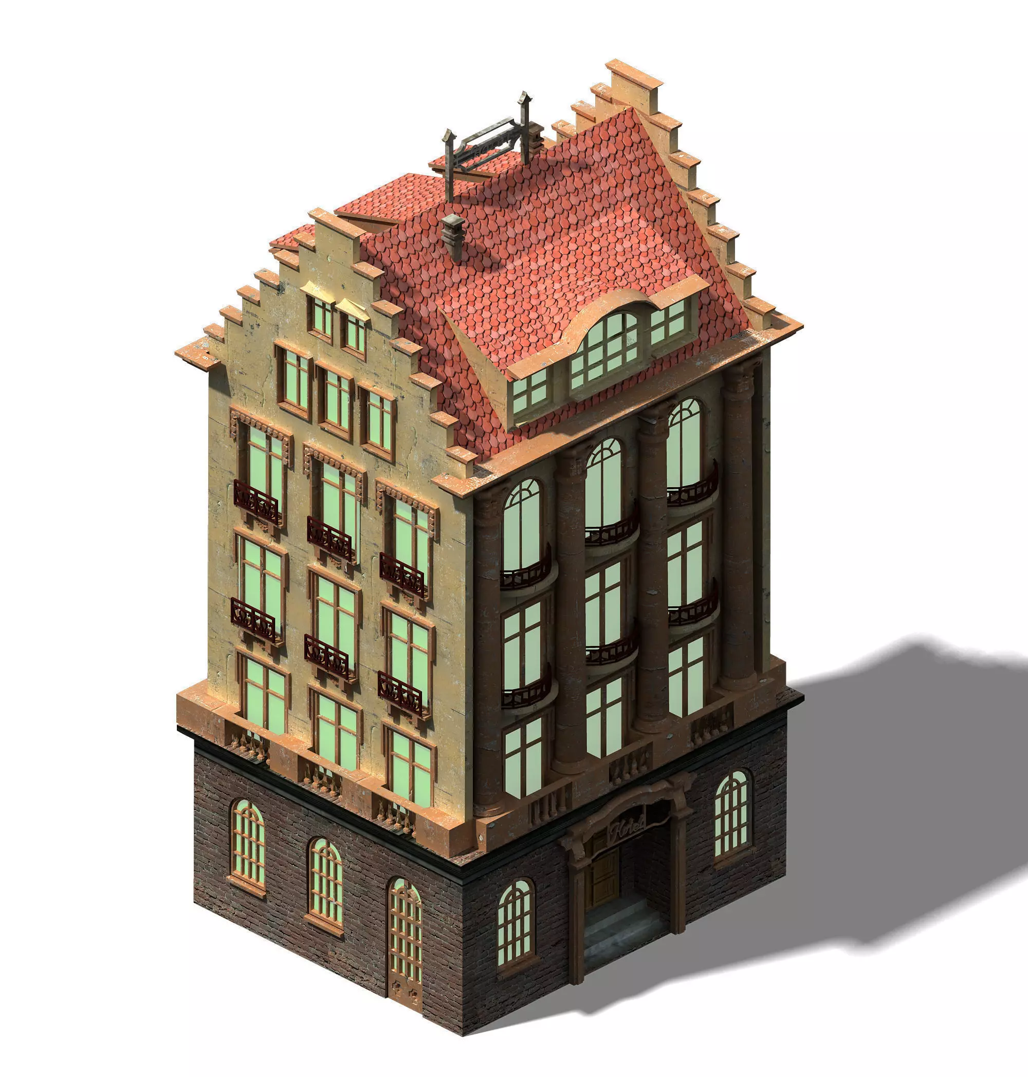 Heterogeneous - Architecture - Building 03 3D model_0