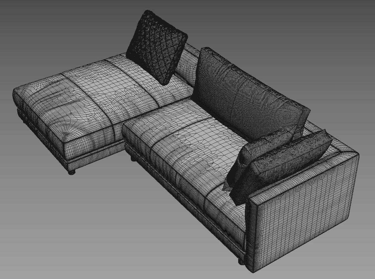 Sofa NATUZZI Melpot sectional 3 3D model_3