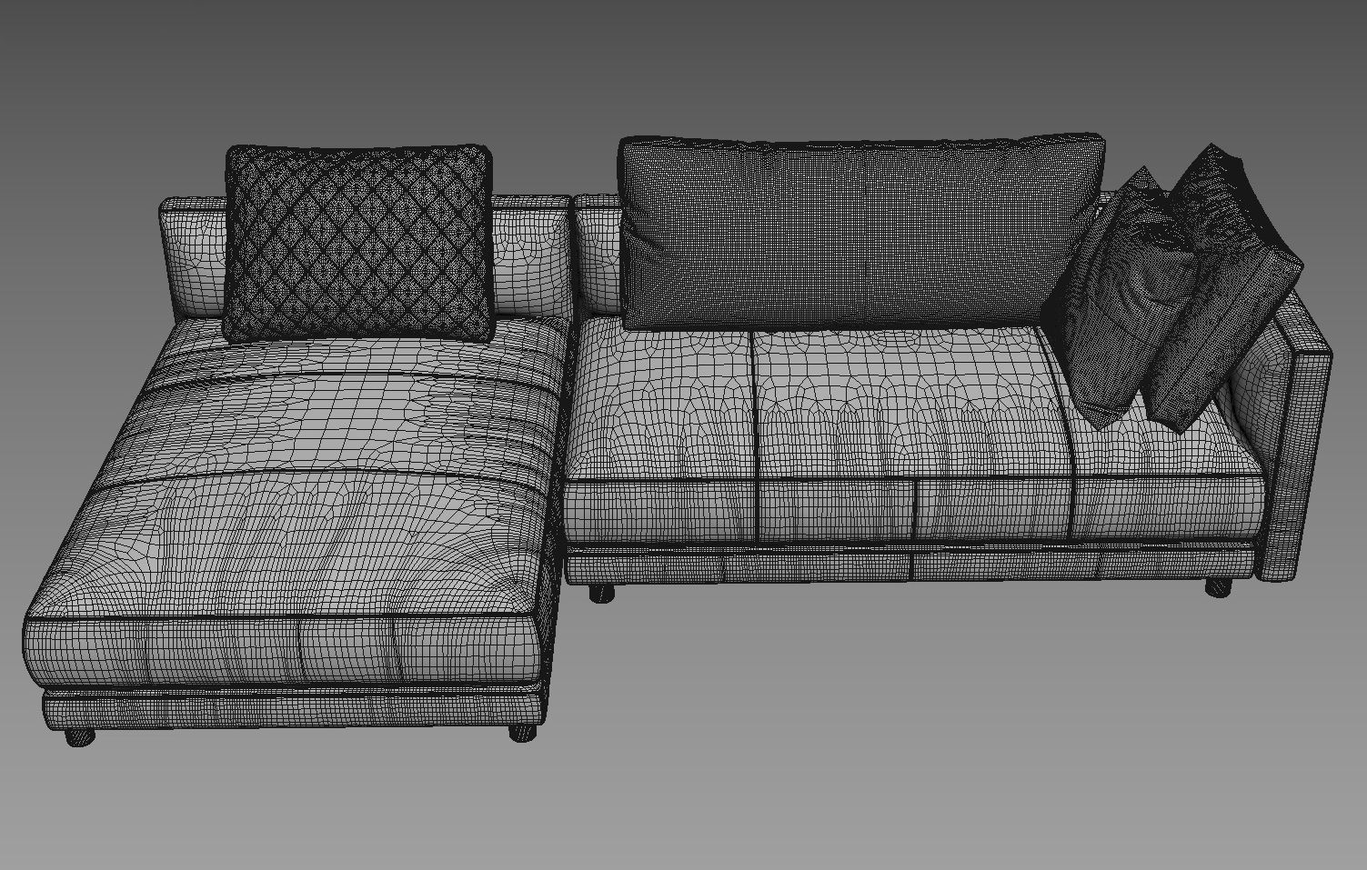 Sofa NATUZZI Melpot sectional 3 3D model_4