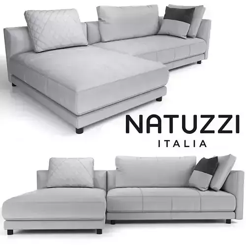 Sofa NATUZZI Melpot sectional 3 3D model
