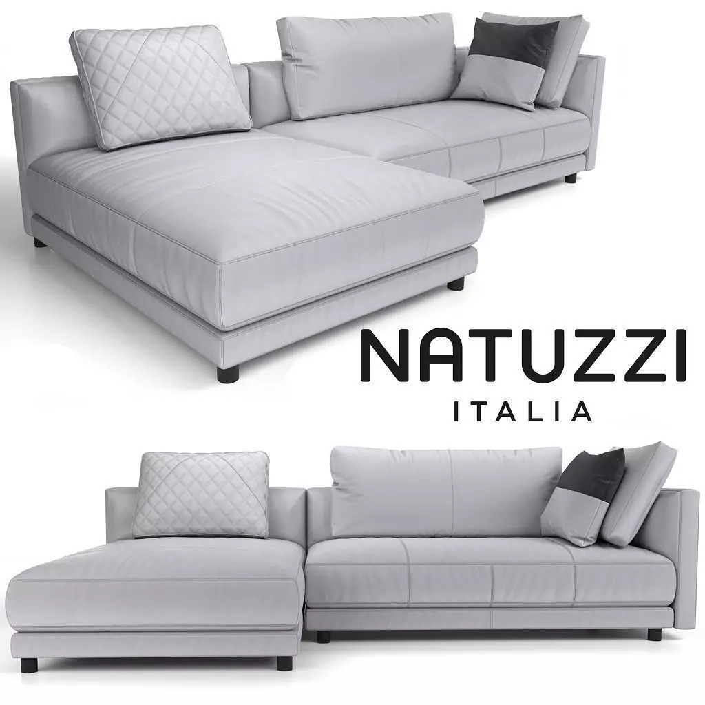 Sofa NATUZZI Melpot sectional 3 3D model_0