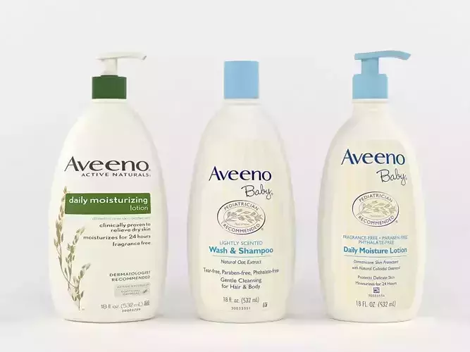 Aveeno Baby Gentle Wash and Shampoo 3D model