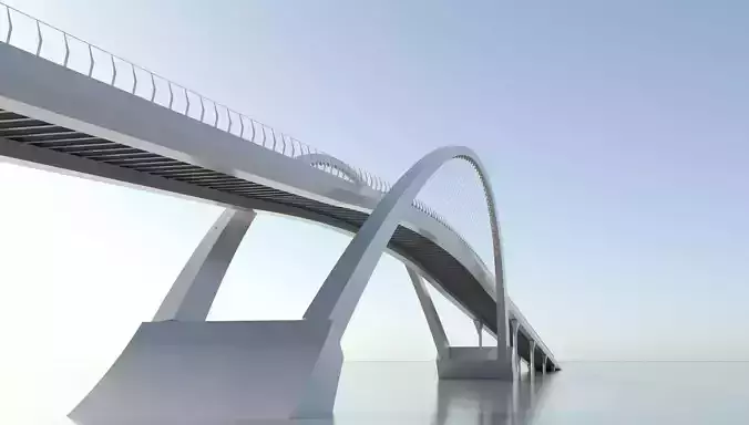 Arch Bridge 3D model 3D model