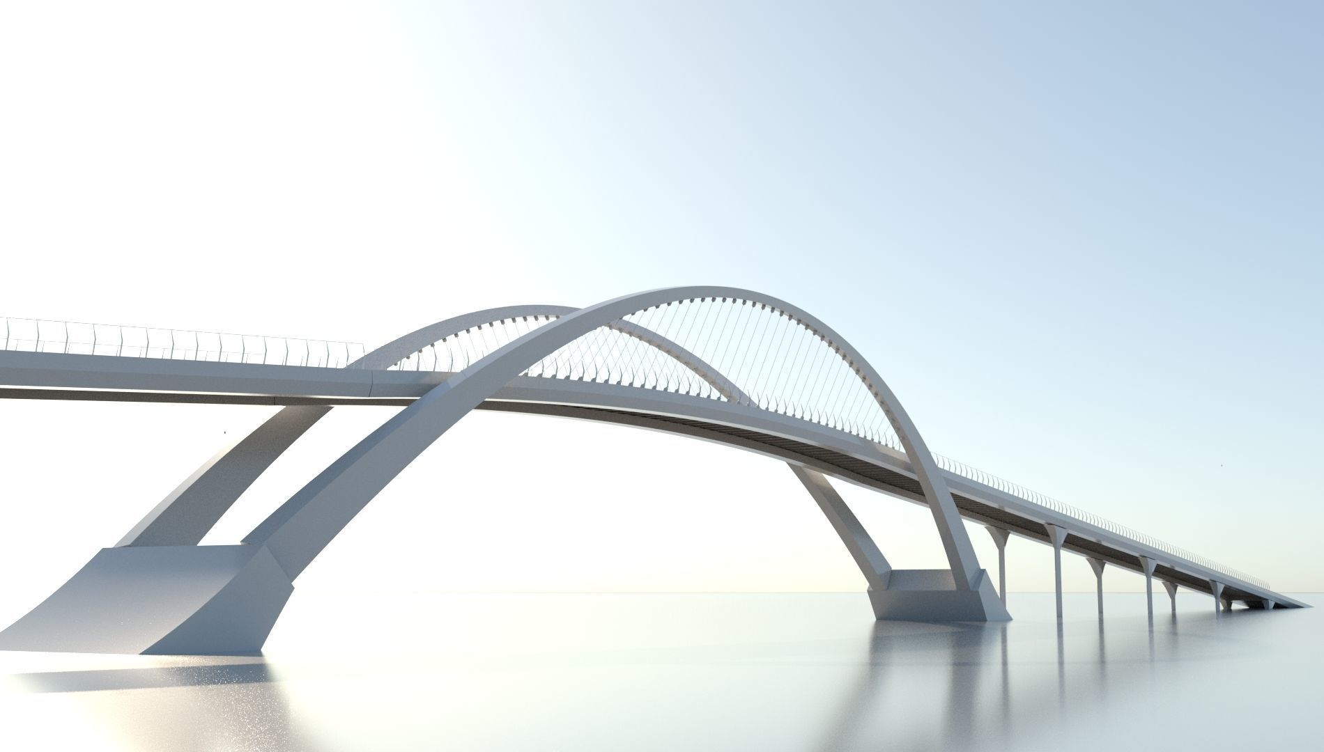 Arch Bridge 3D model 3D model_5