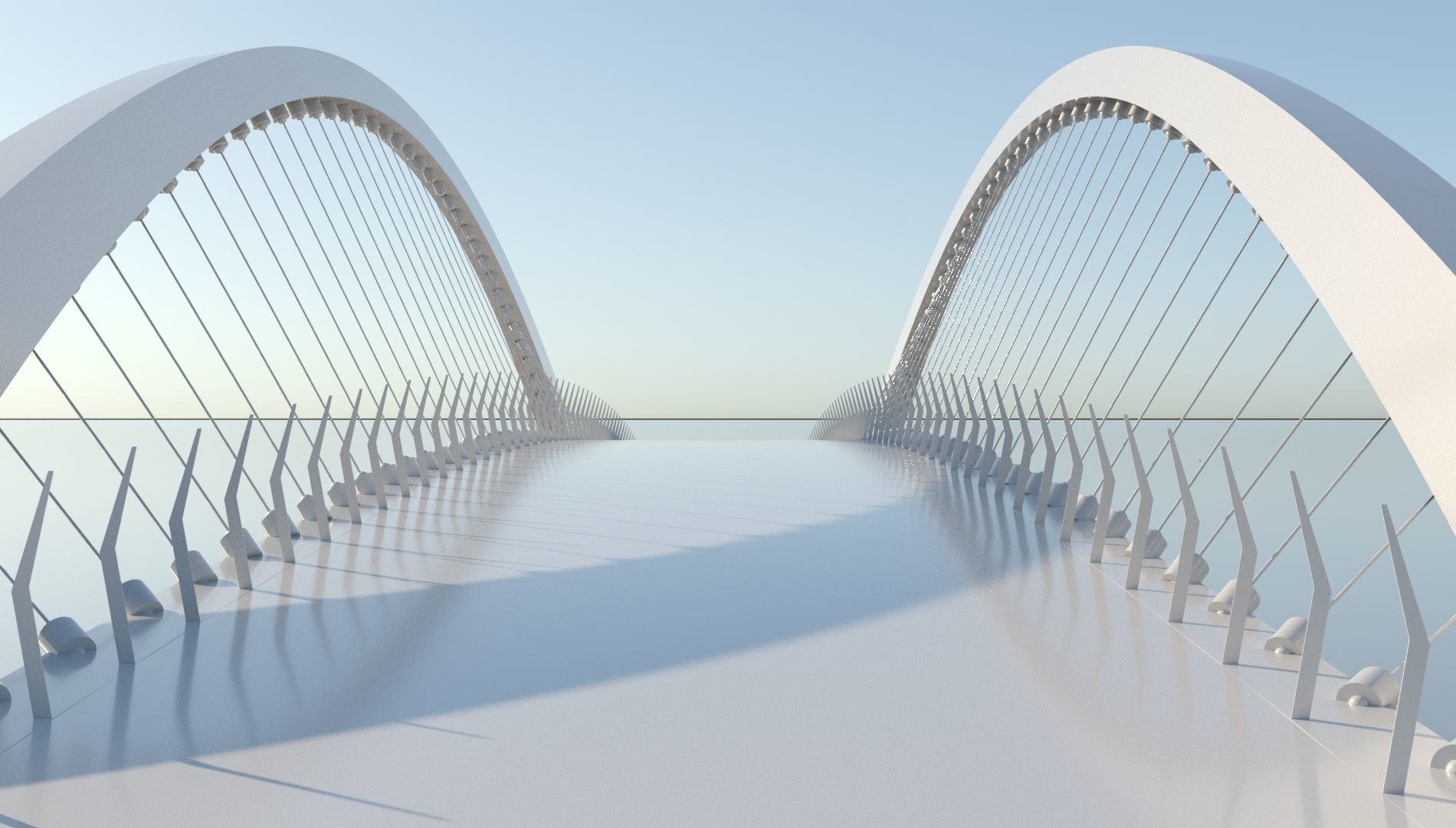 Arch Bridge 3D model 3D model_2