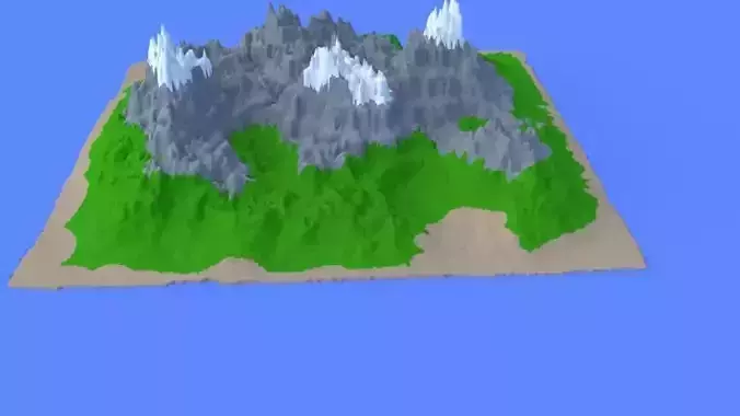 Low poly Island Landscape