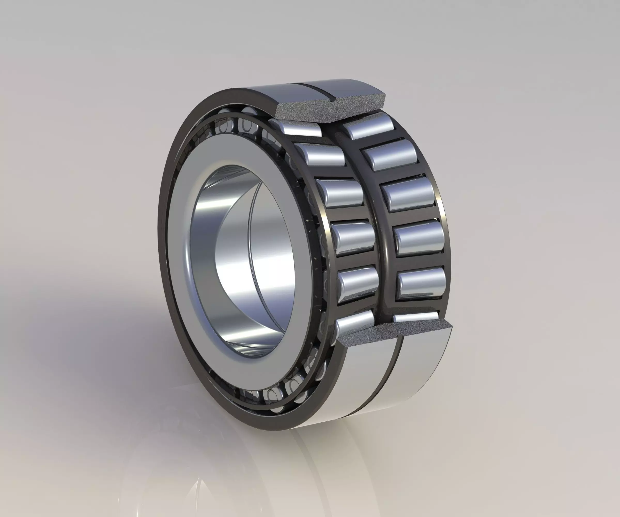 Tapered roller bearing double row Free 3D model