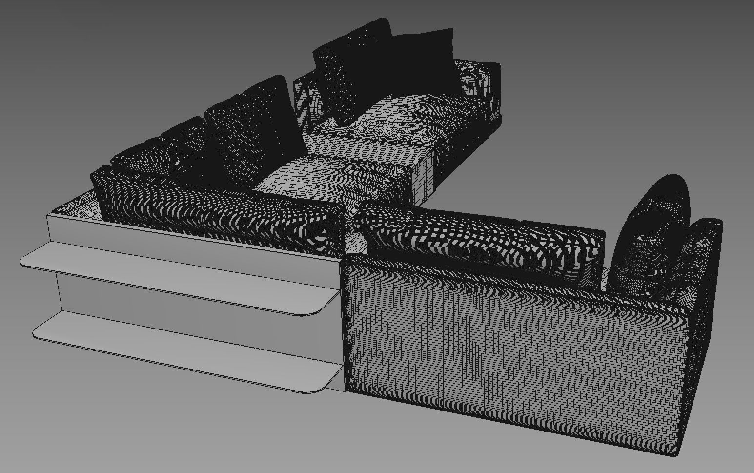Sofa NATUZZI Melpot sectional 2 3D model_5