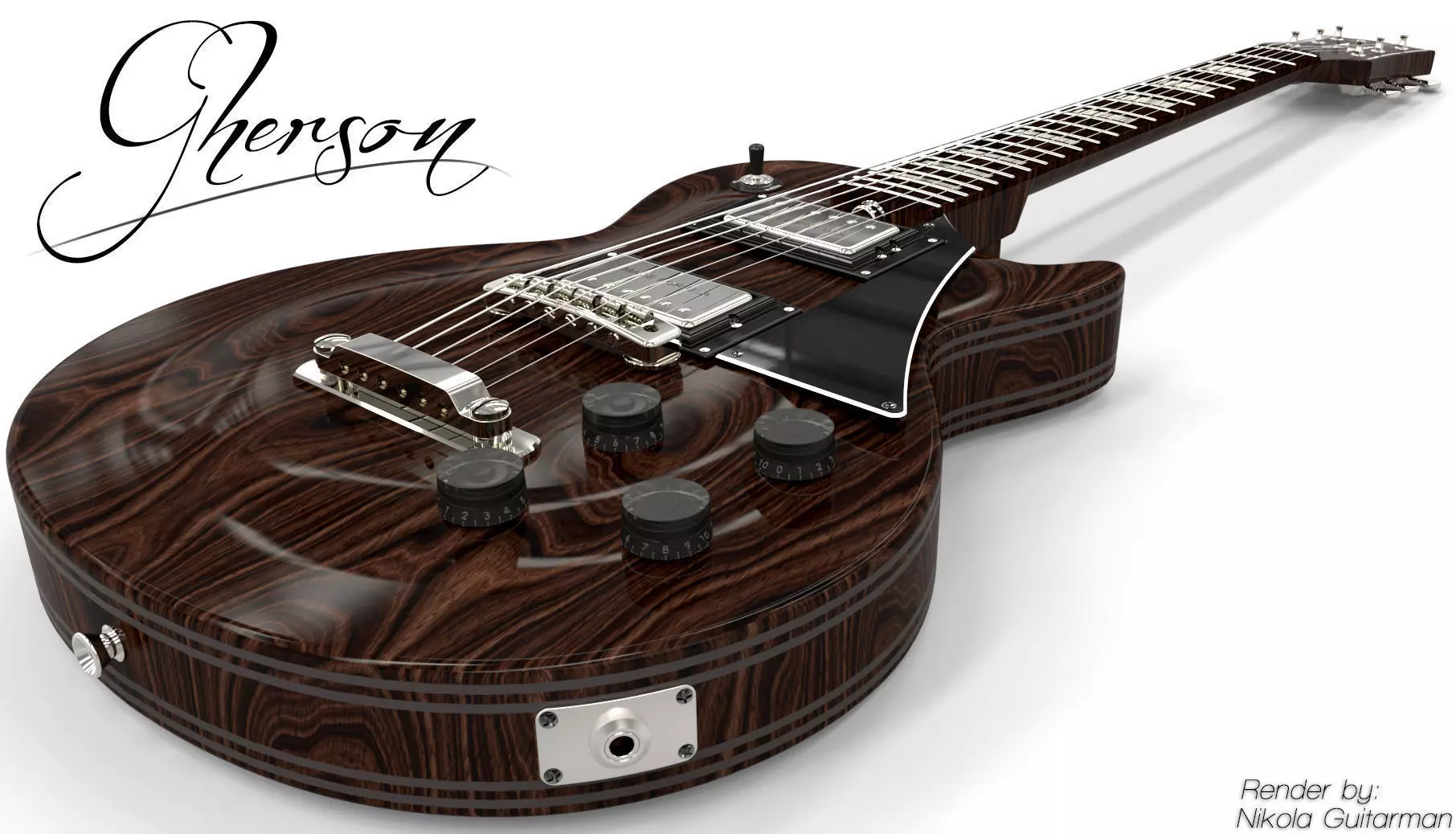 Guitar electric Free 3D model