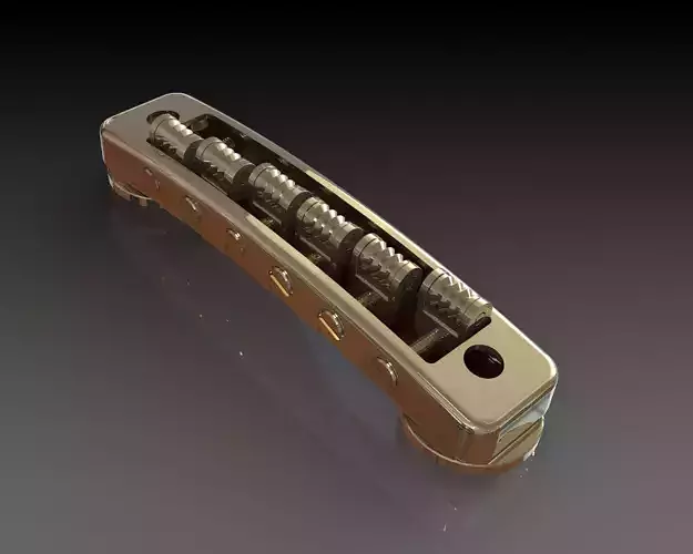 Gherson guitar bridge Free 3D model