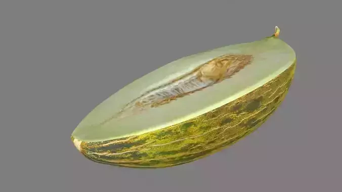 Melon Piel De Sapo slice Low-poly 3D model