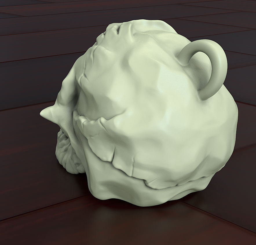 Skull biker vol4 Pendant jewelry 3D print model_3