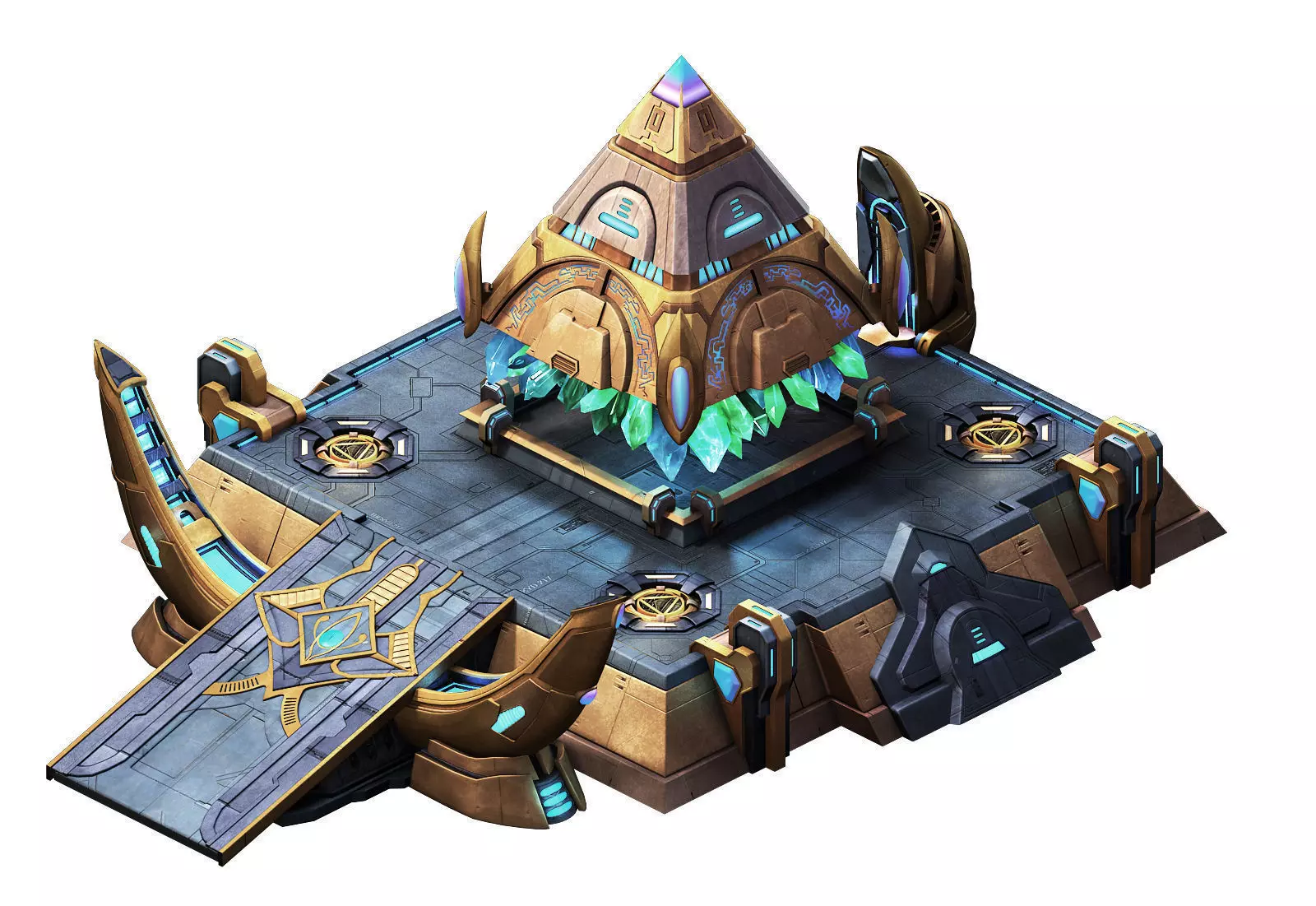 Heterogeneous - Architecture - Pyramid 02 3D model_0