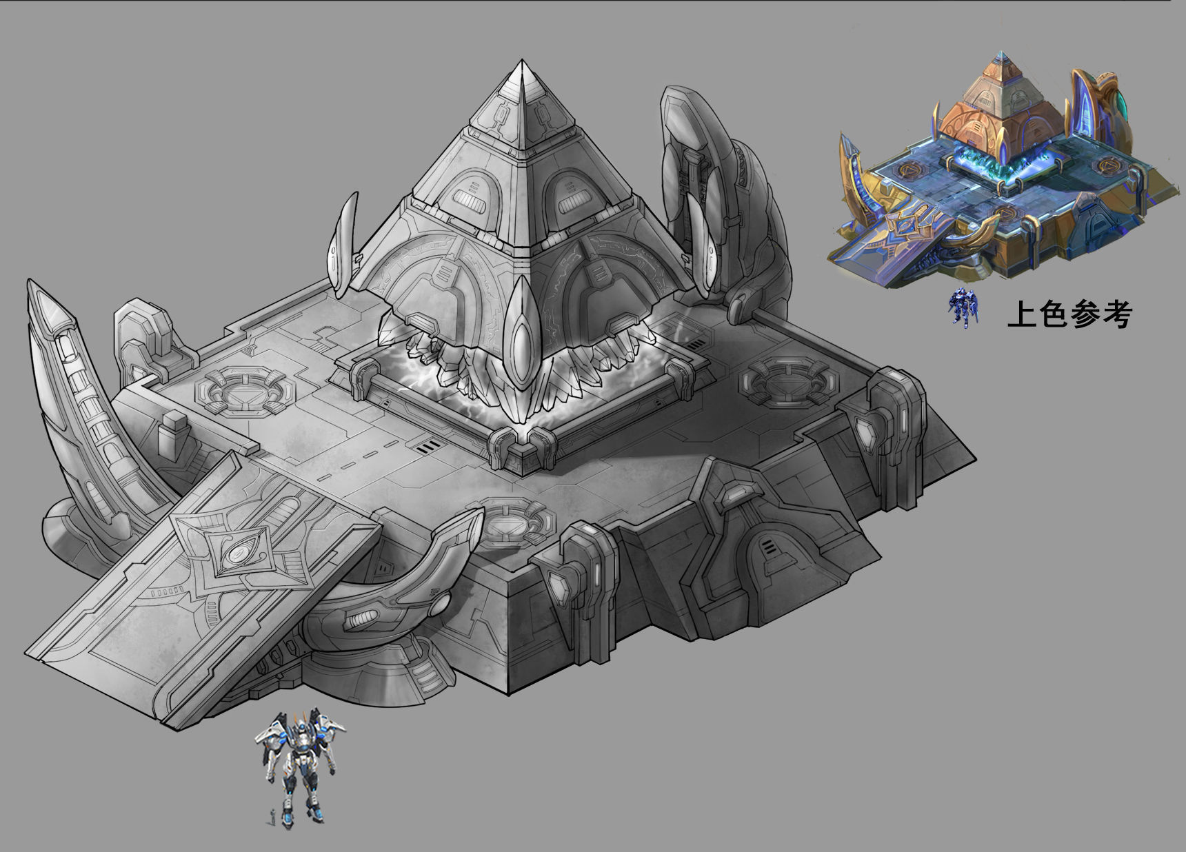 Heterogeneous - Architecture - Pyramid 02 3D model_6