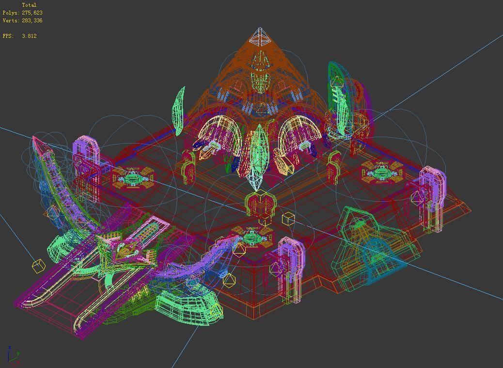 Heterogeneous - Architecture - Pyramid 02 3D model_2