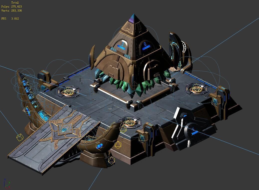 Heterogeneous - Architecture - Pyramid 02 3D model_1