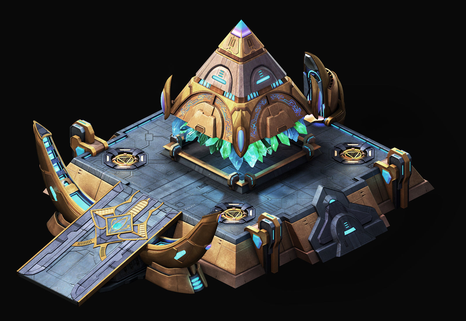 Heterogeneous - Architecture - Pyramid 02 3D model_3