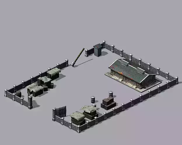 Heterogeneous - Building - Military Warehouse 01
