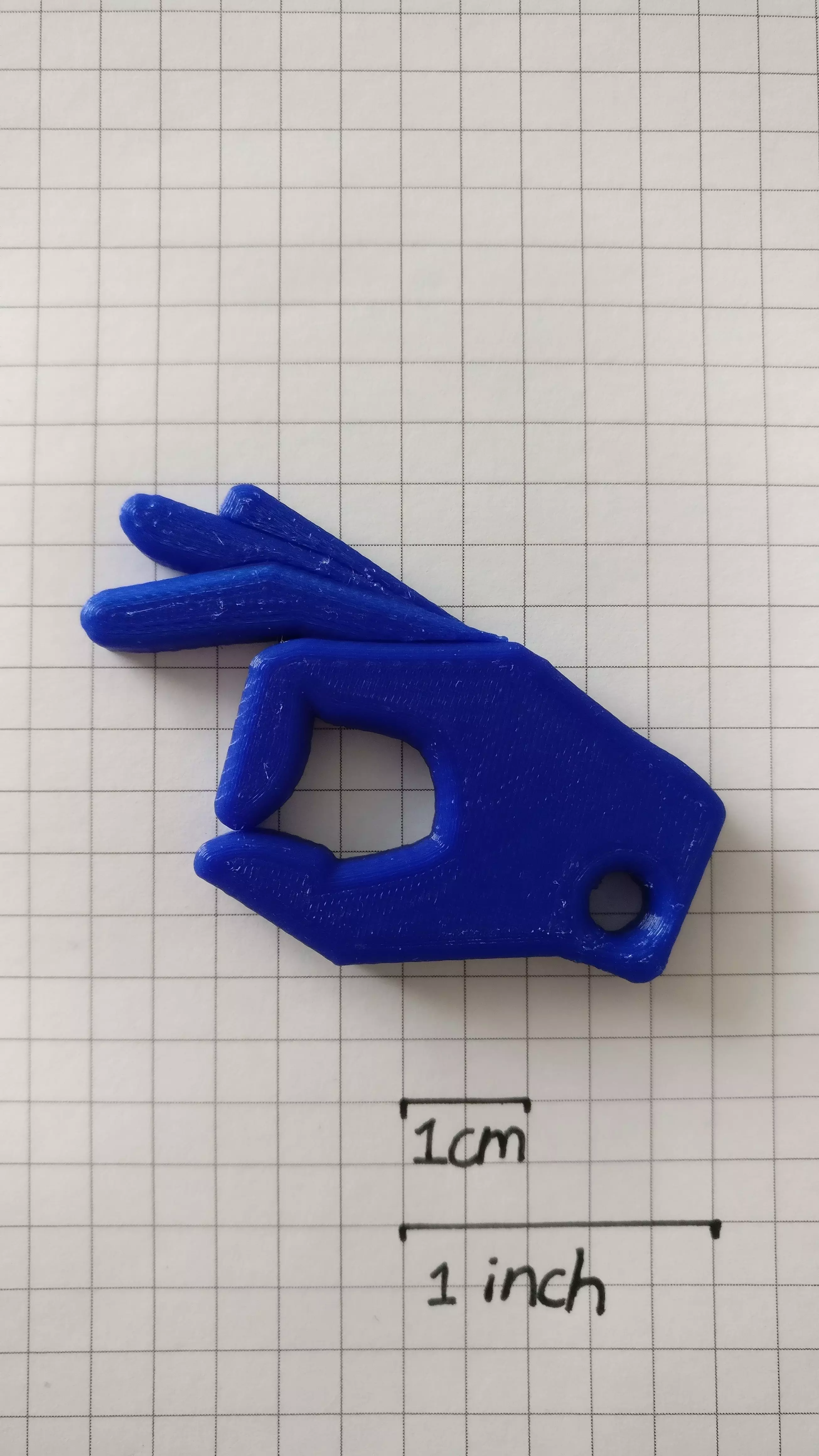 Circle Game keychain Okay Sign 3D print model_0