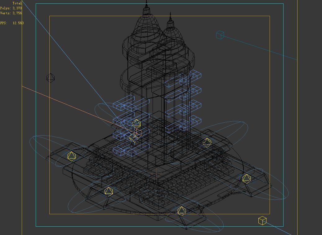 Different dimension world - house 02 3D model_2