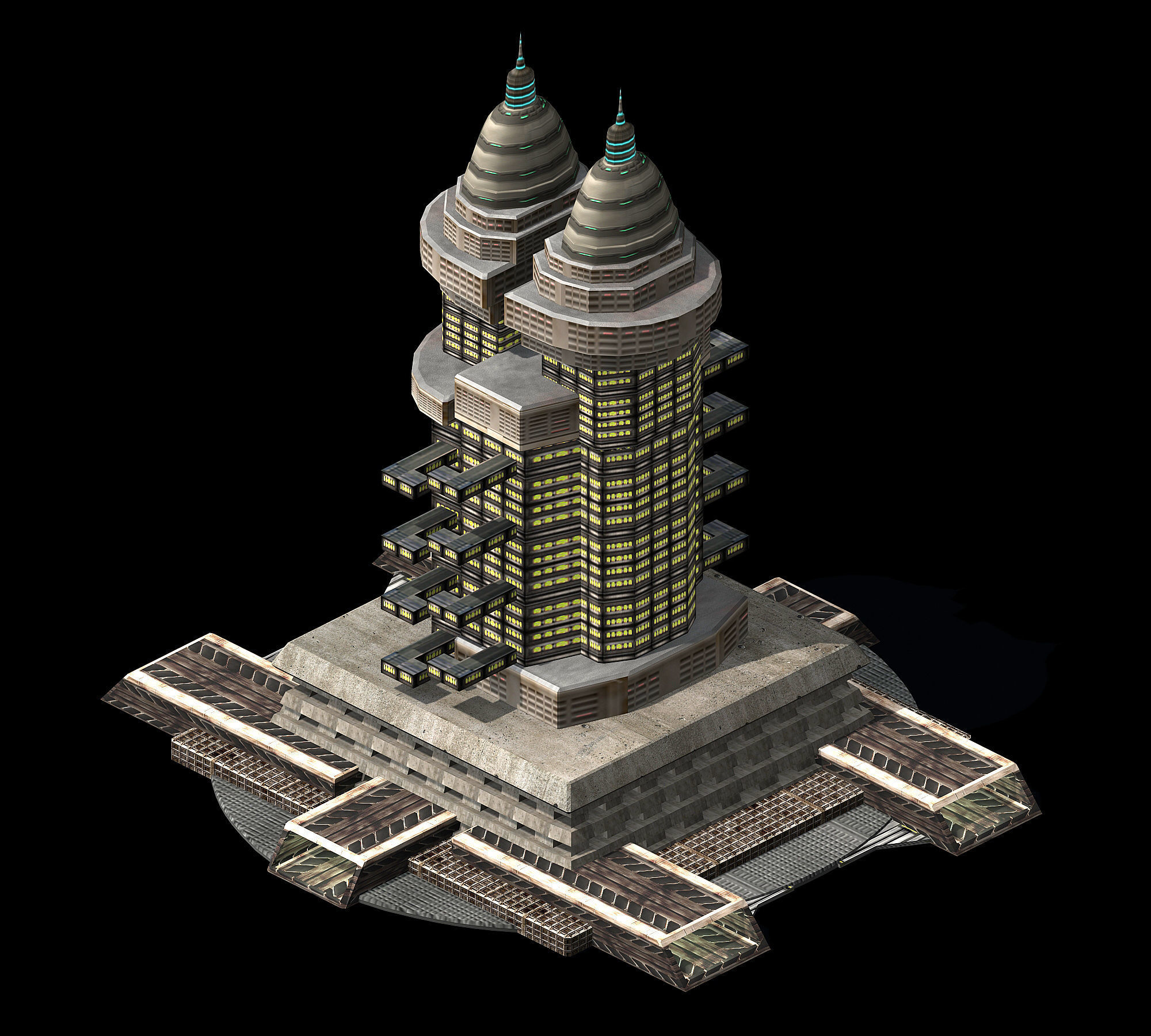 Different dimension world - house 02 3D model_4