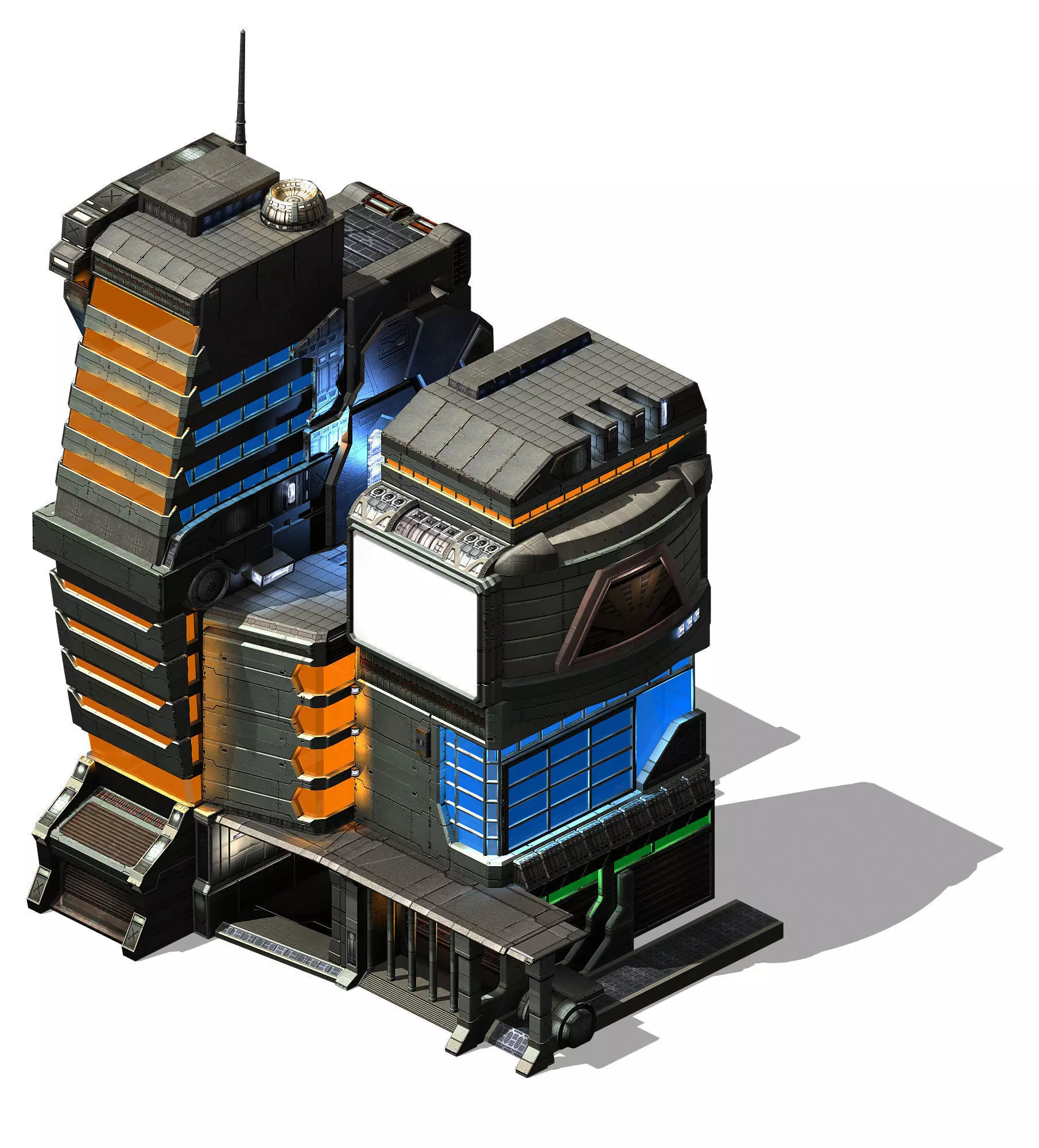 Different dimension world - city hall 3D model