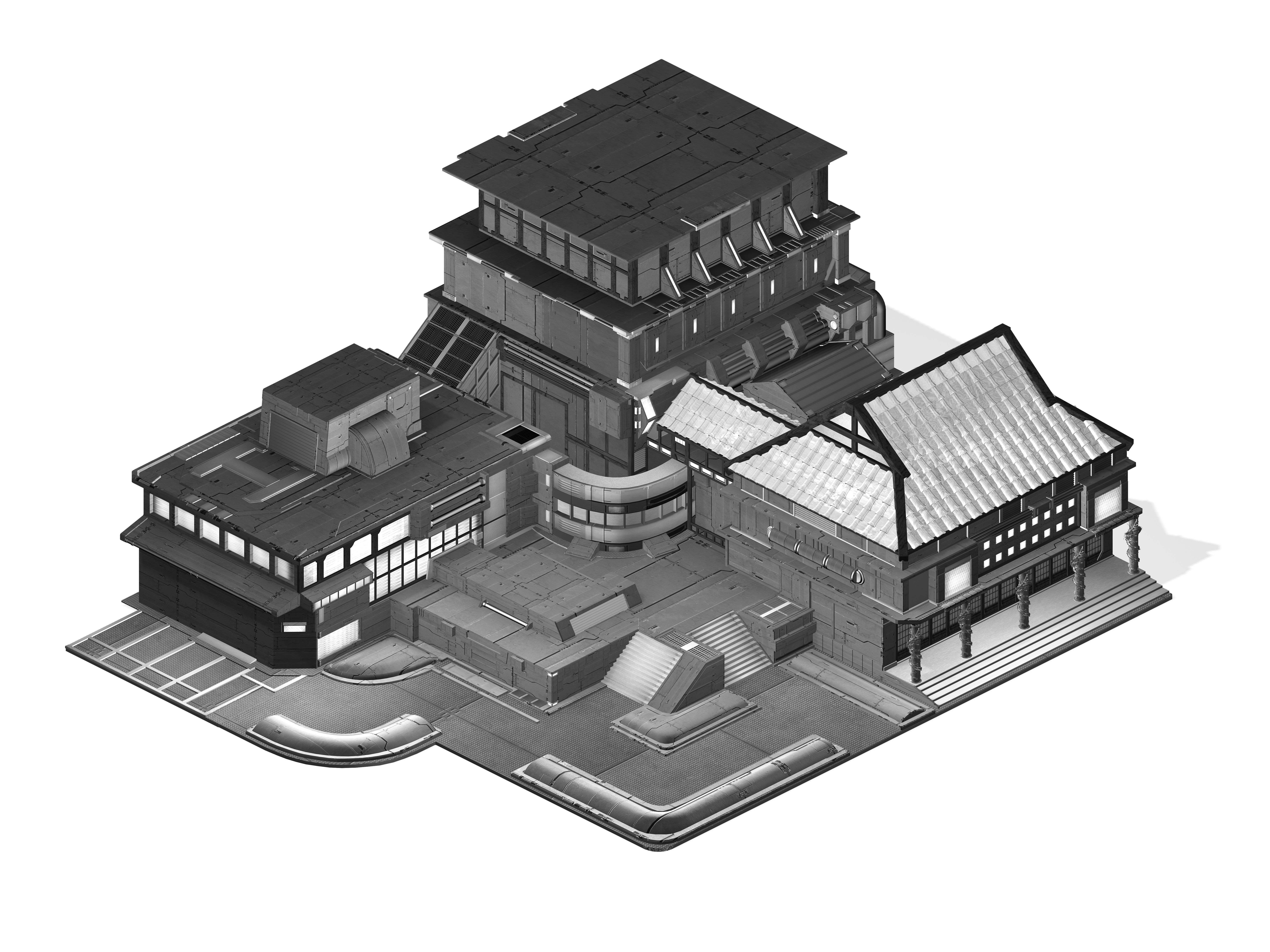 Heterogeneous World - City Hall 03 3D model_4