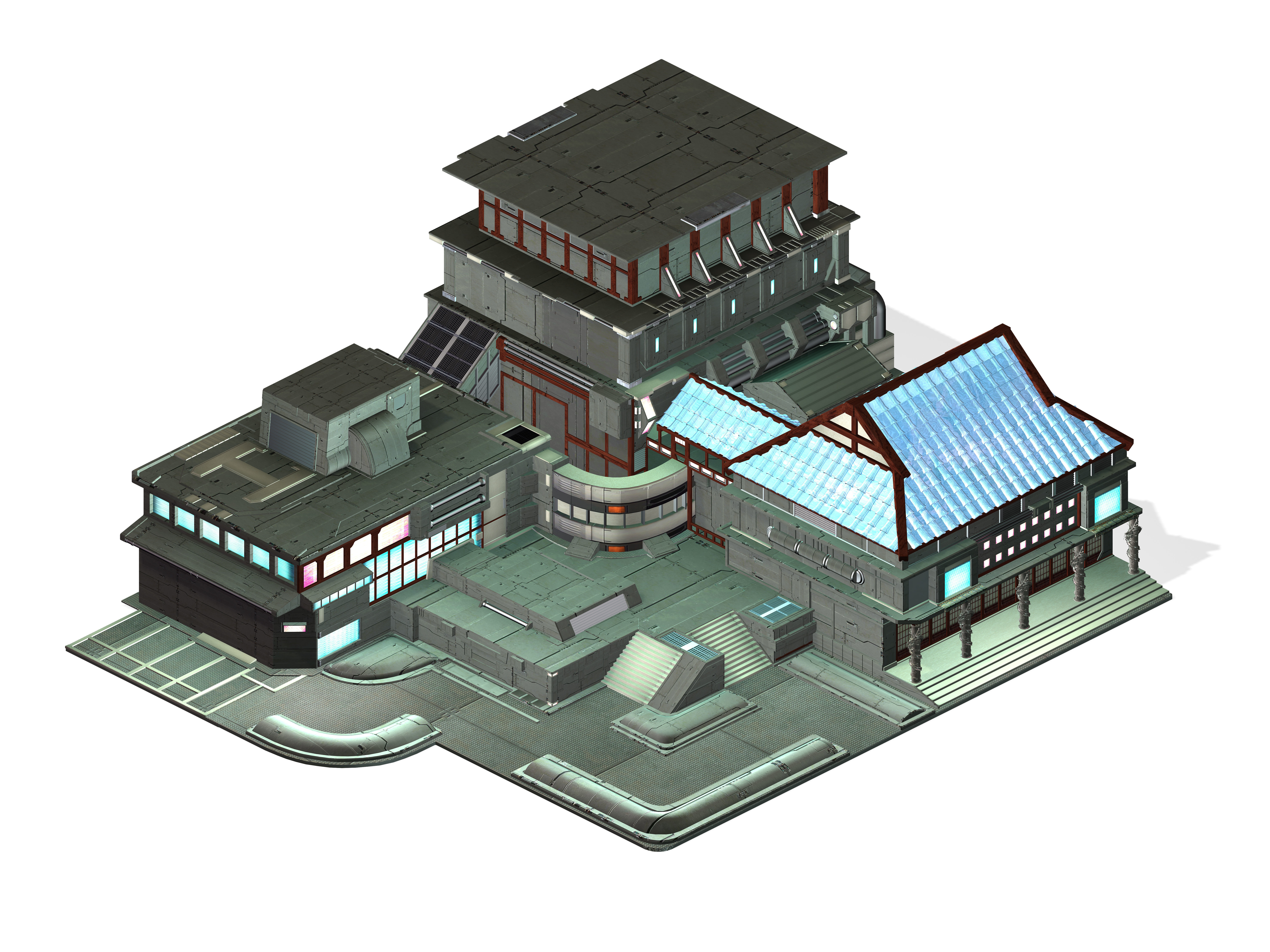 Heterogeneous World - City Hall 03 3D model_3