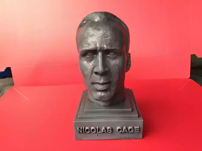 Nicolas Cage bust 3D print model