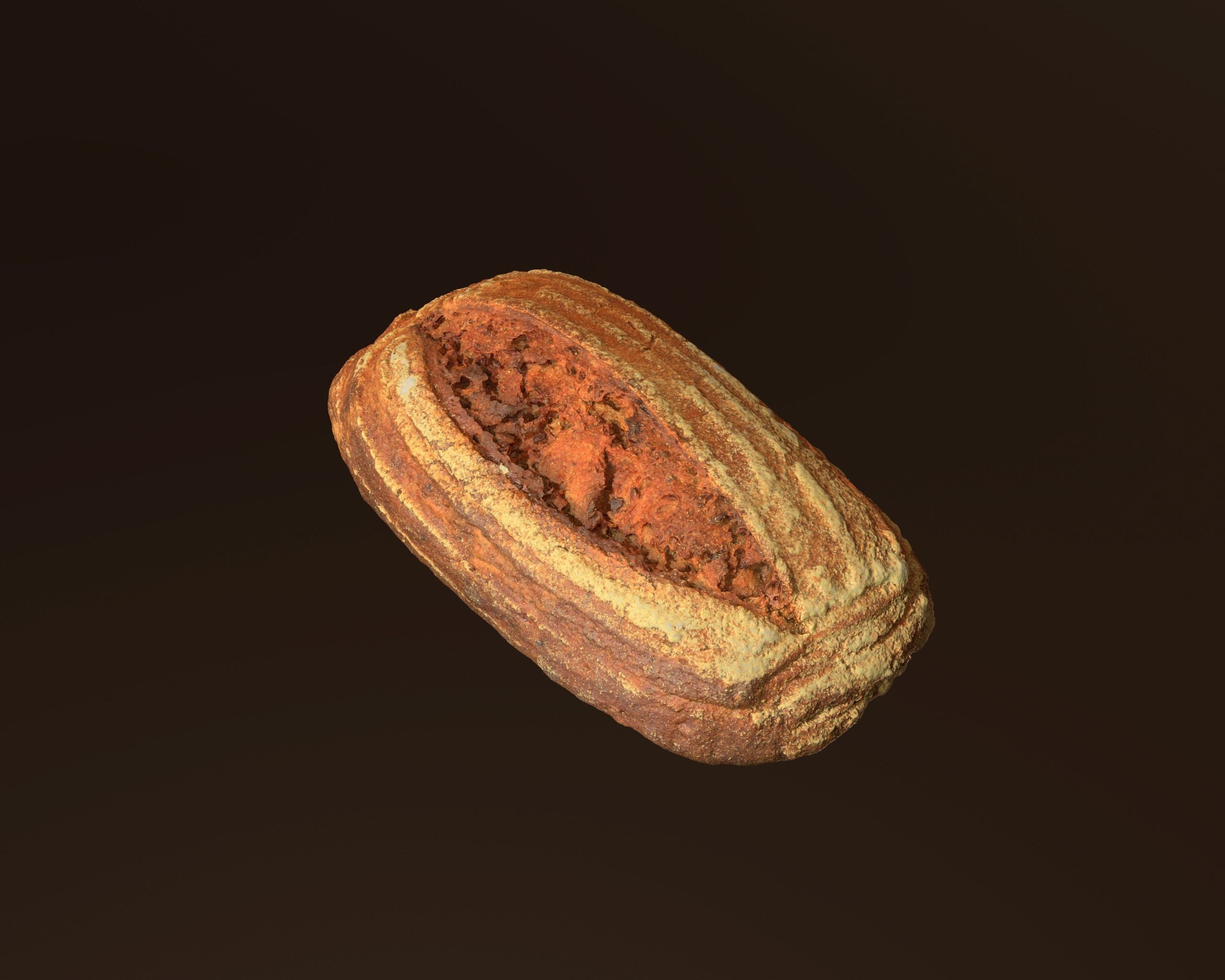 Tasty Bread 08 Low-poly 3D model_2