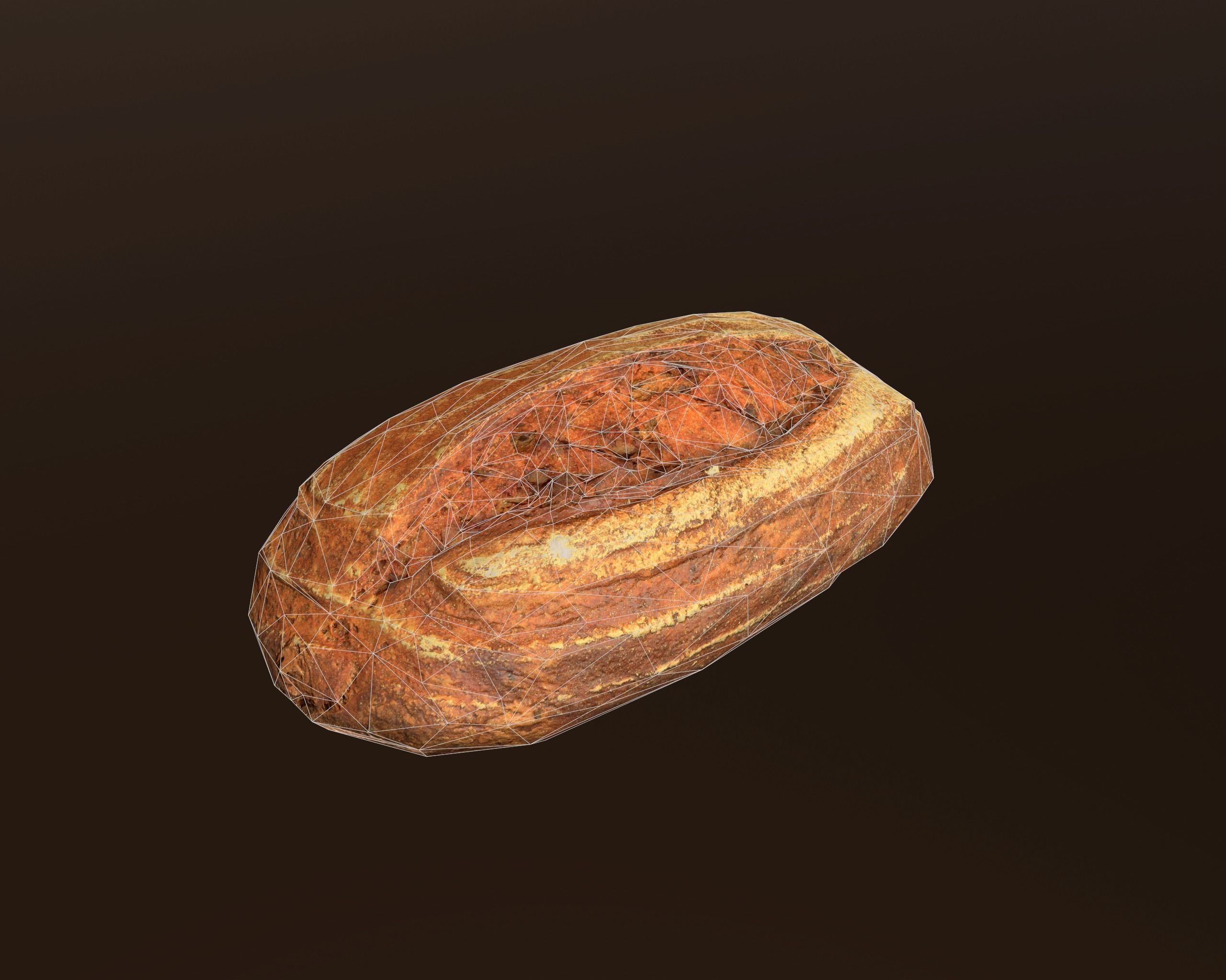 Tasty Bread 08 Low-poly 3D model_7