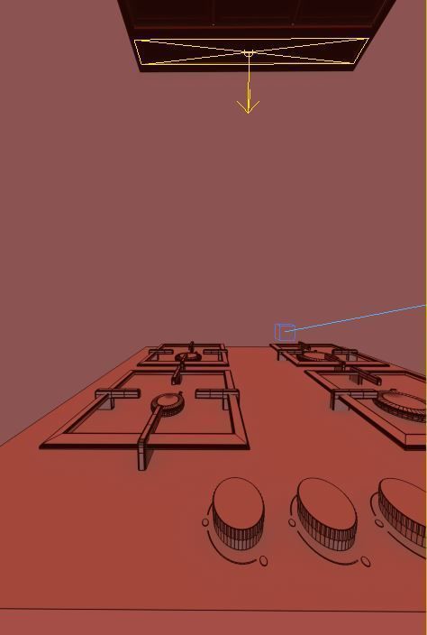 Kitchen cooker Free low-poly 3D model_3