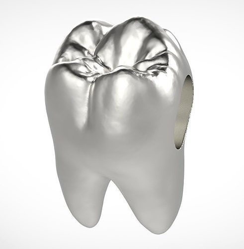 Pandora tooth charm 3D model