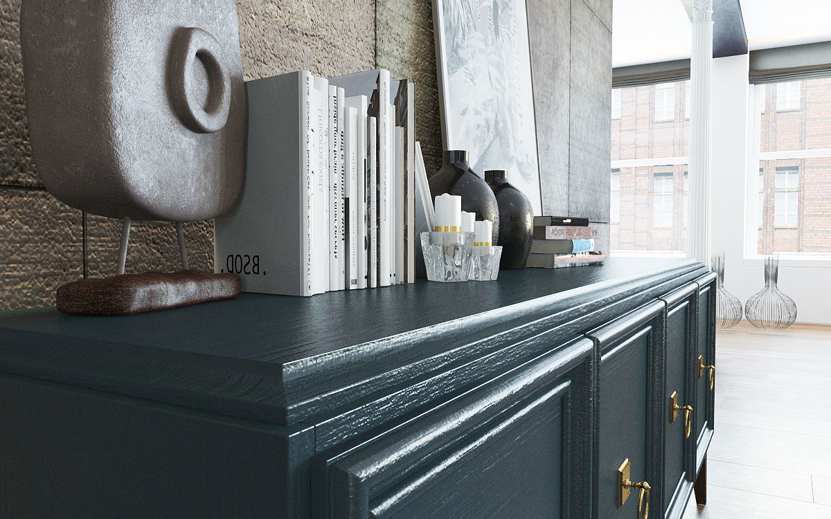 ENZA HOME Elegante Console 3D Model 3D model_1