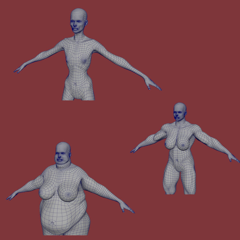28 humans 3D model_1