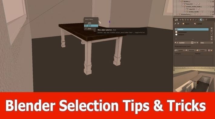 Blender selection tips & tricks