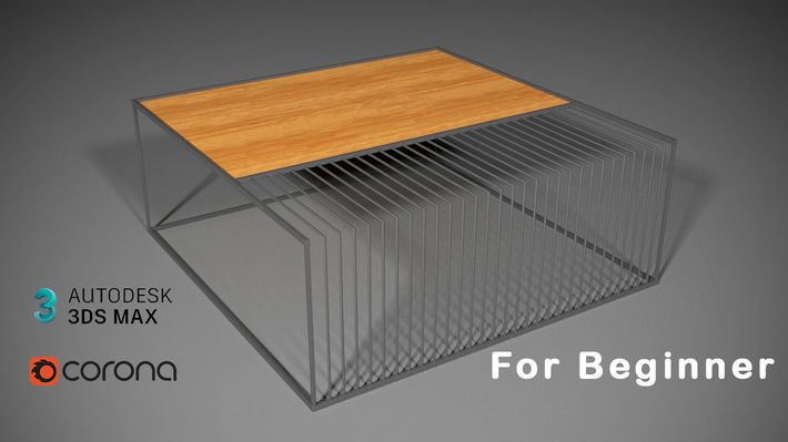 How To Make Coffee Table in 3ds Max (Corona Render) For Beginner