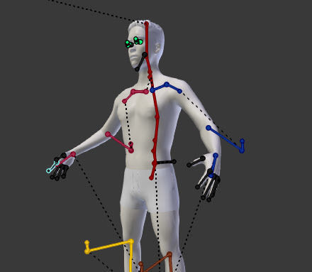 IK and FK switch for Makehuman model in Blender