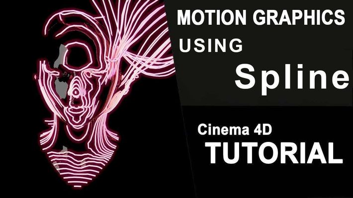 Motion Graphics Using Spline | No Plugins | Cinema 4D Tutorial