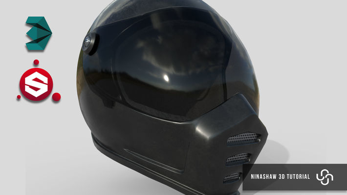 Modeling & Texturing a Motorcycle Helmet - Part1 [Modeling]