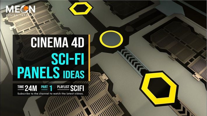 Cinema 4D Tutorial Panels Modeling | Meon VFX | Part 1