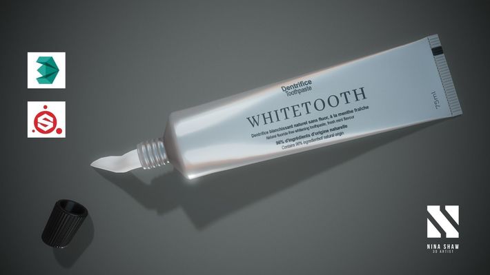 Toothpaste | Autodesk3dsMax/SubstancePainter