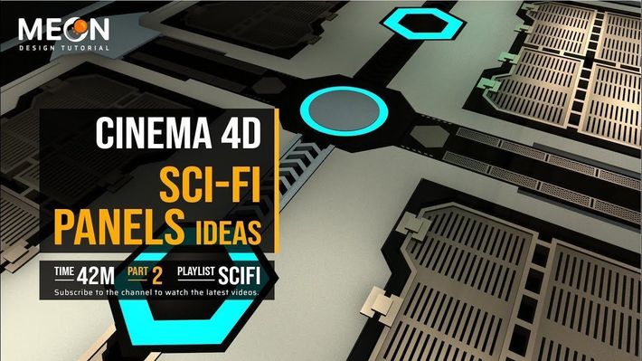 Cinema 4D Tutorial Panels Modeling | Meon VFX | Part 2